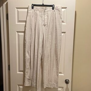 Banana Republic Cream Wide Leg Pants. 14